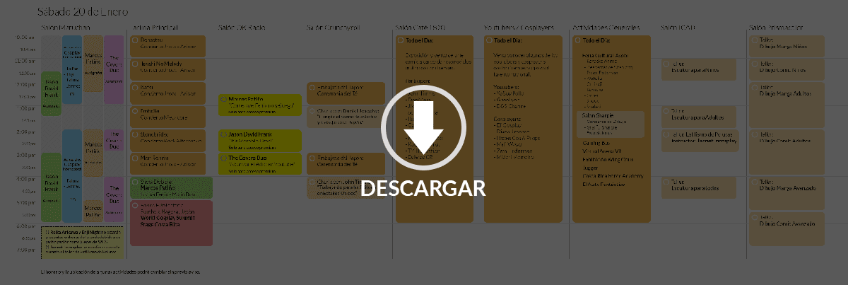 cronograma sabado