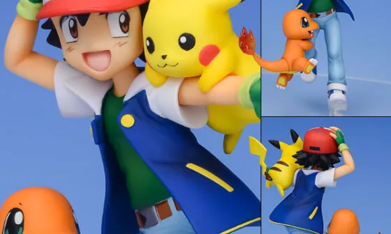 Pokémon: Ash, Pikachu y Charmander - G.E.M. Series